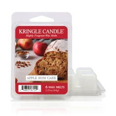 Wax melts Kringle Candle Apple Rum Cake 64 g, pack de 6 piezas de cera de soja en su envase original