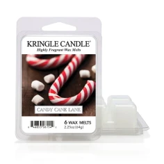 Wax melts Kringle Candle Candy Cane Lane 64 g, pack de 6 piezas de cera de soja en su envase original