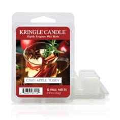 Wax melts Kringle Candle Cran Apple Toddy 64 g, pack de 6 piezas de cera de soja en su envase original