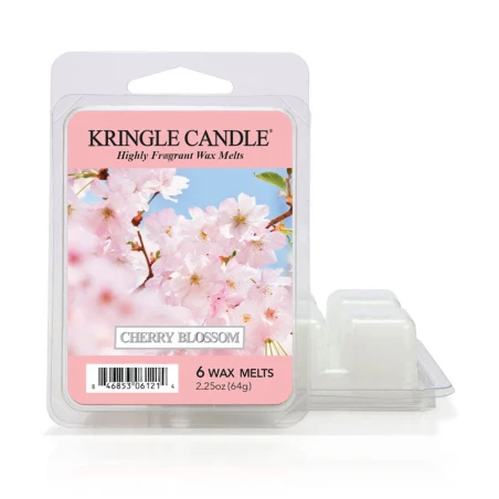 Wax melts Kringle Candle Cherry Blossom 64 g, pack de 6 piezas de cera de soja en su envase original