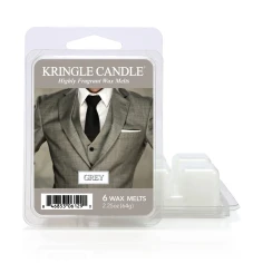 Wax melts Kringle Candle Grey 64 g, pack de 6 piezas de cera de soja en su envase original
