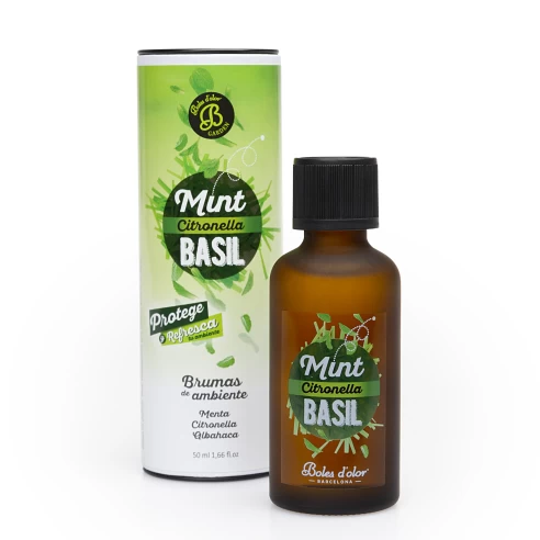 Mint, Citronella & Basil - Bruma de Ambiente 50 ml. Mint, Citronella & Basil - Bruma de Ambiente 50 ml.