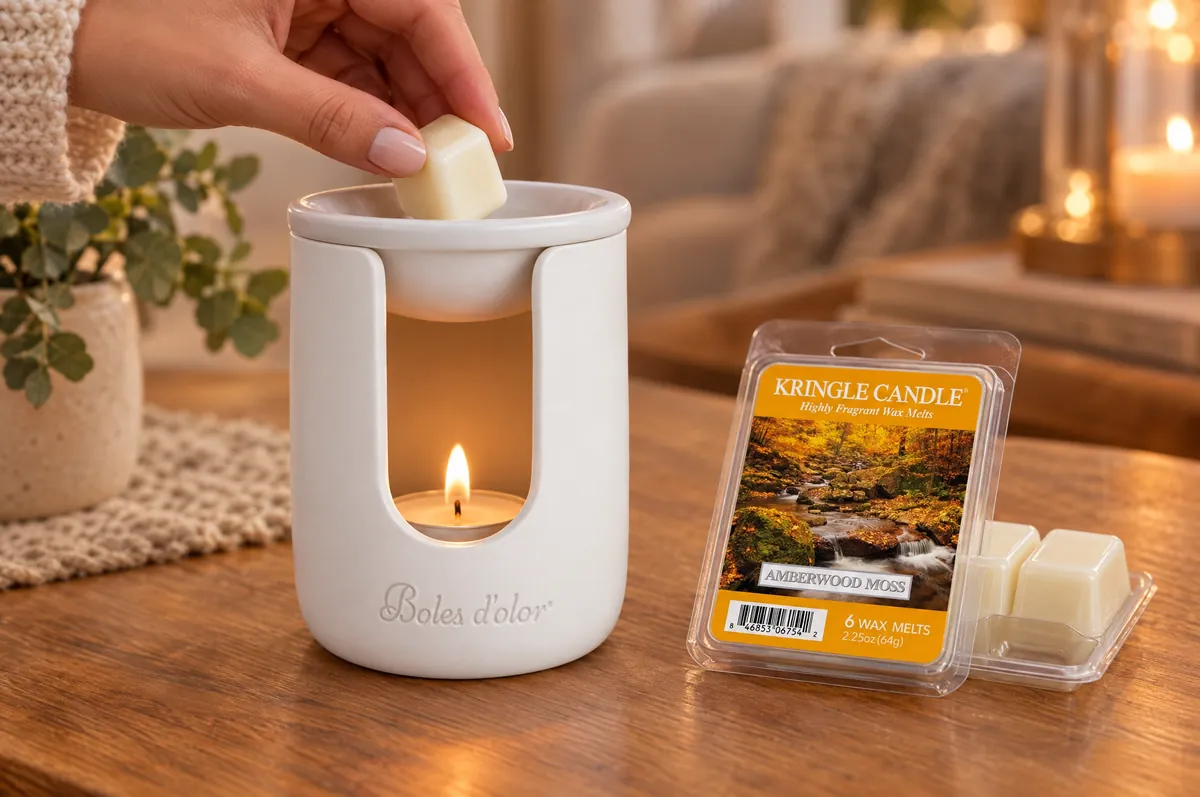 Cómo poner un wax melt de Kringle Candle en el quemador Etna de Boles d'olor